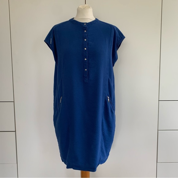 Y2K Vintage Cop. Copine Tunic Dress Cobalt Blue EU 42 UK 14 - Picture 4 of 11